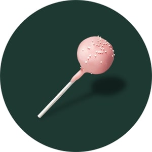 Cake pop de vainilla