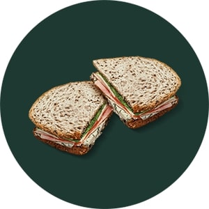 Sándwich de pavita, queso y espinaca